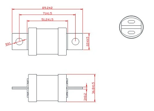 EV fuse dimension EV fuse dimension
